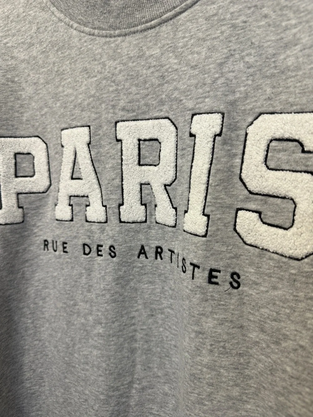 H&M Paris Graphic Oversized Long Length Crewneck Sweater - Picture 7 of 11
